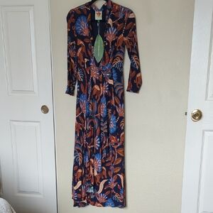 FARM Rio Long Sleeve Maxi Dress